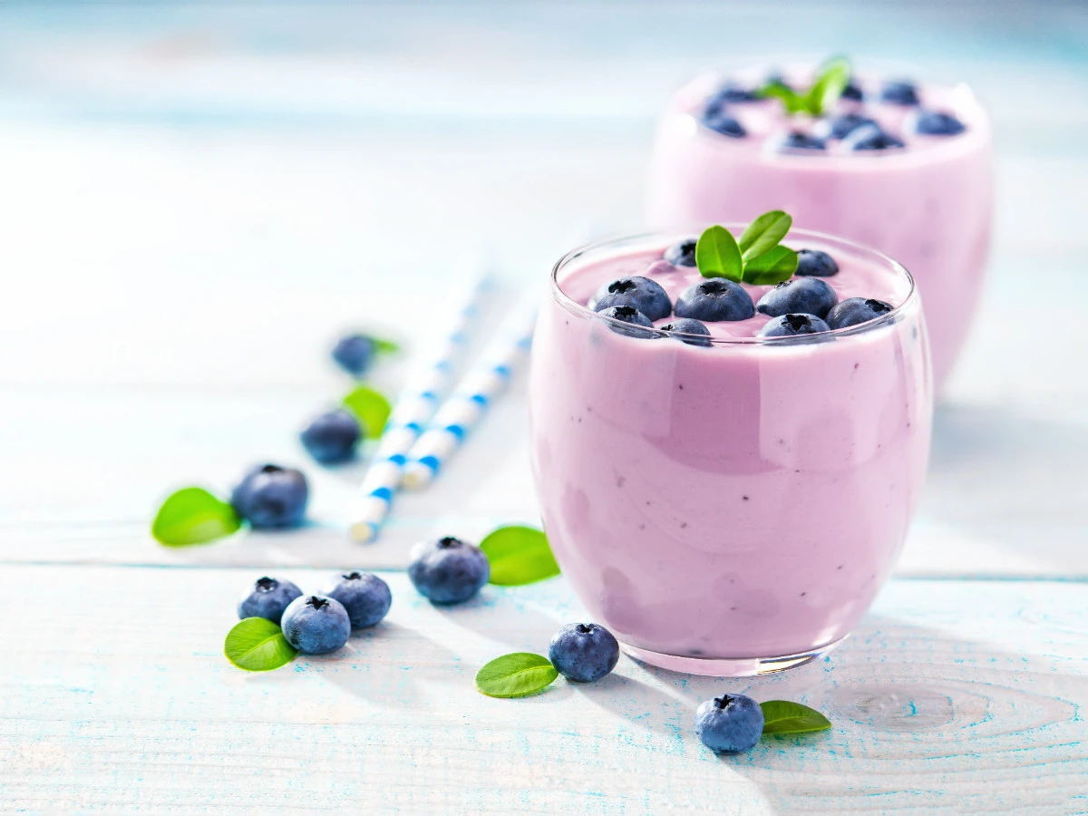Smoothie Heidelbeeren Erfrischender Smoothie mit Heidelbeeren